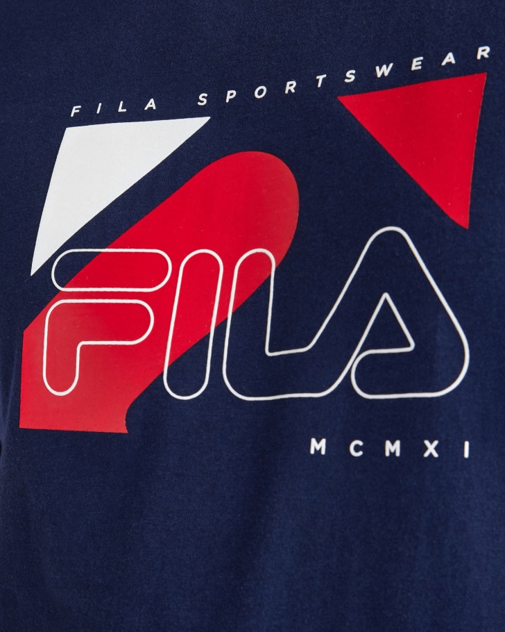 Camiseta Masculina Shaw Azul Marinho Fila