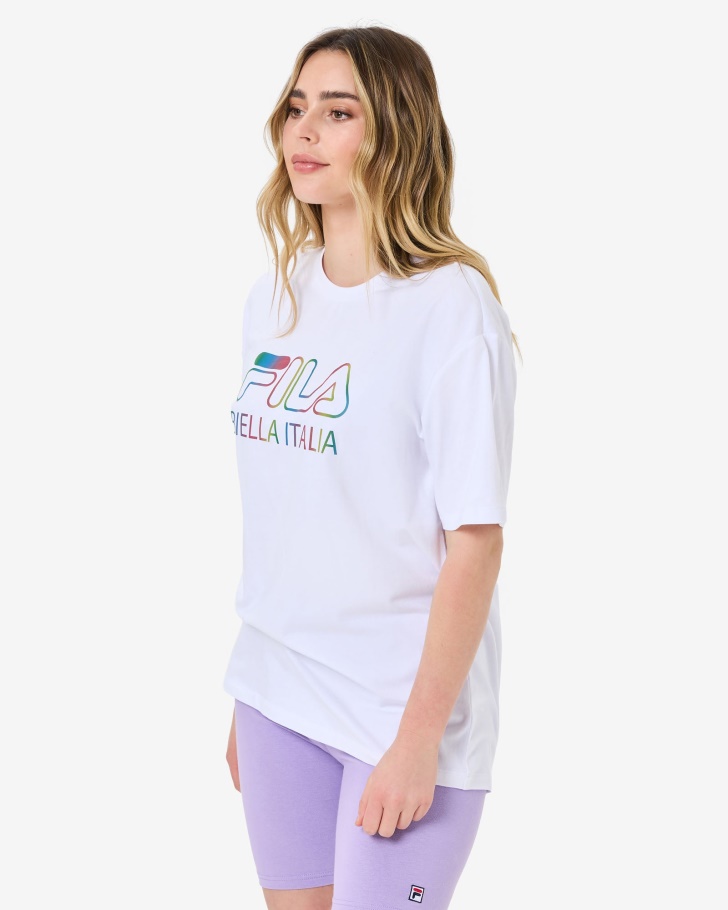 Camiseta Oversized Fila Branca Maddy