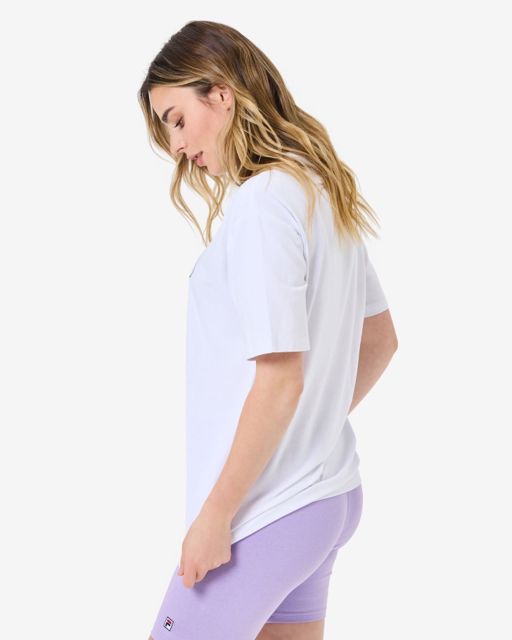 Camiseta Oversized Fila Branca Maddy