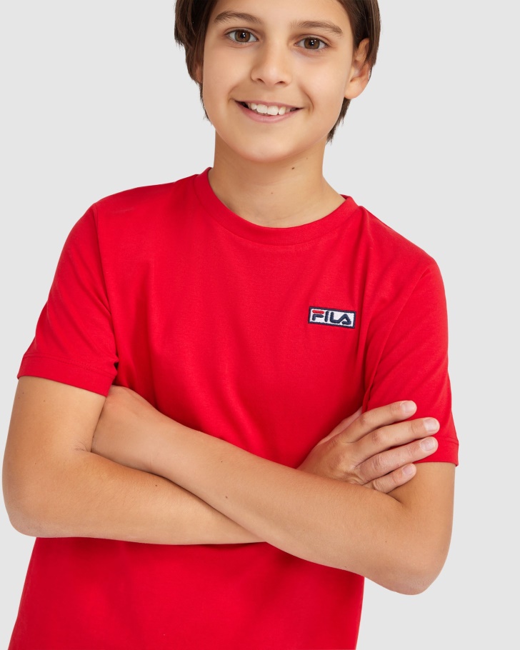 Camiseta Parker Infantil Vermelha Fila