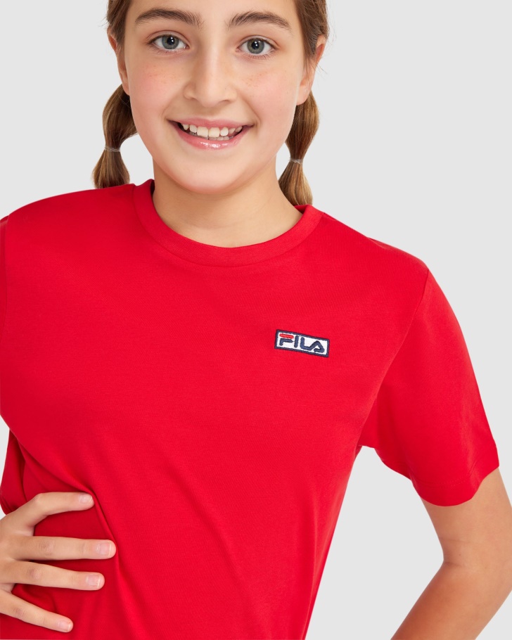 Camiseta Parker Infantil Vermelha Fila