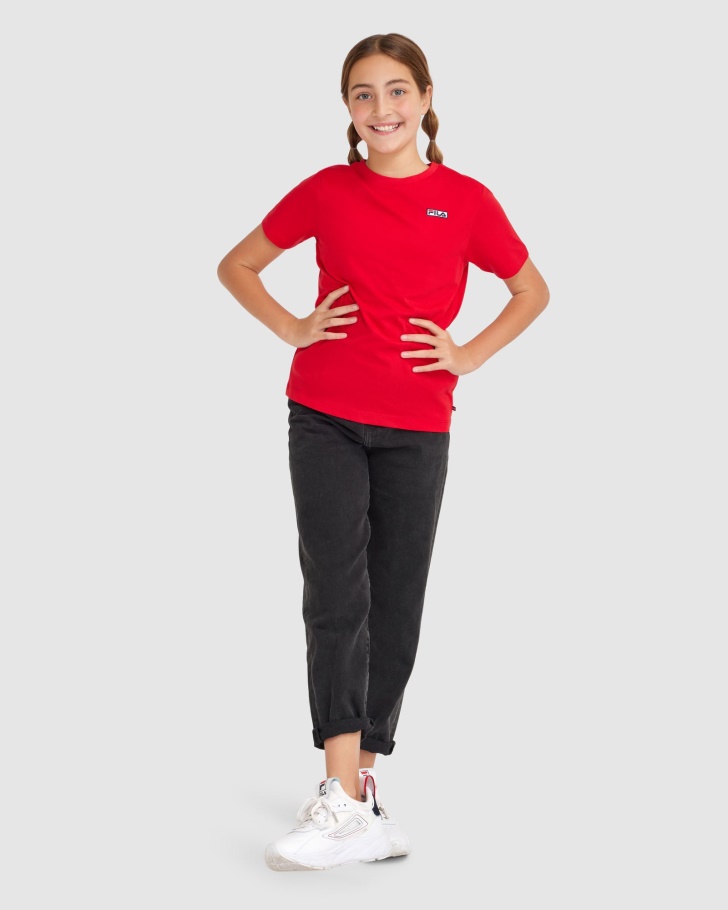 Camiseta Parker Infantil Vermelha Fila