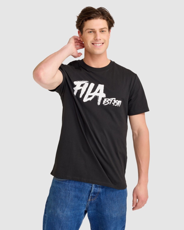 Camiseta Preta Lewis Fila