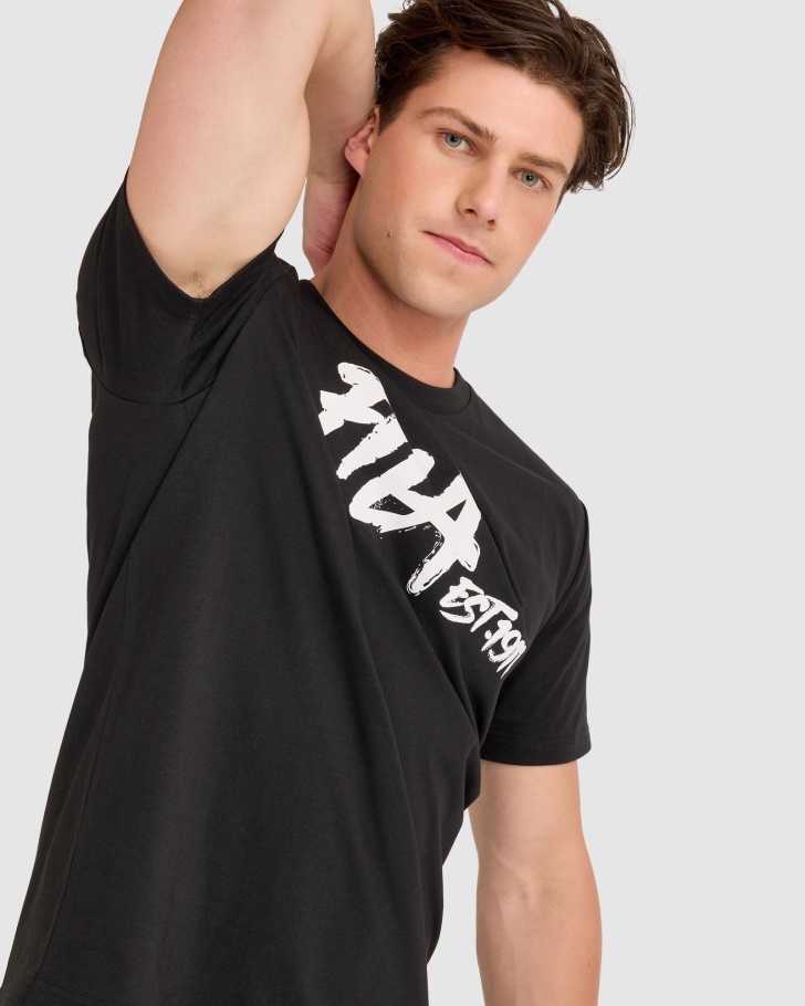 Camiseta Preta Lewis Fila