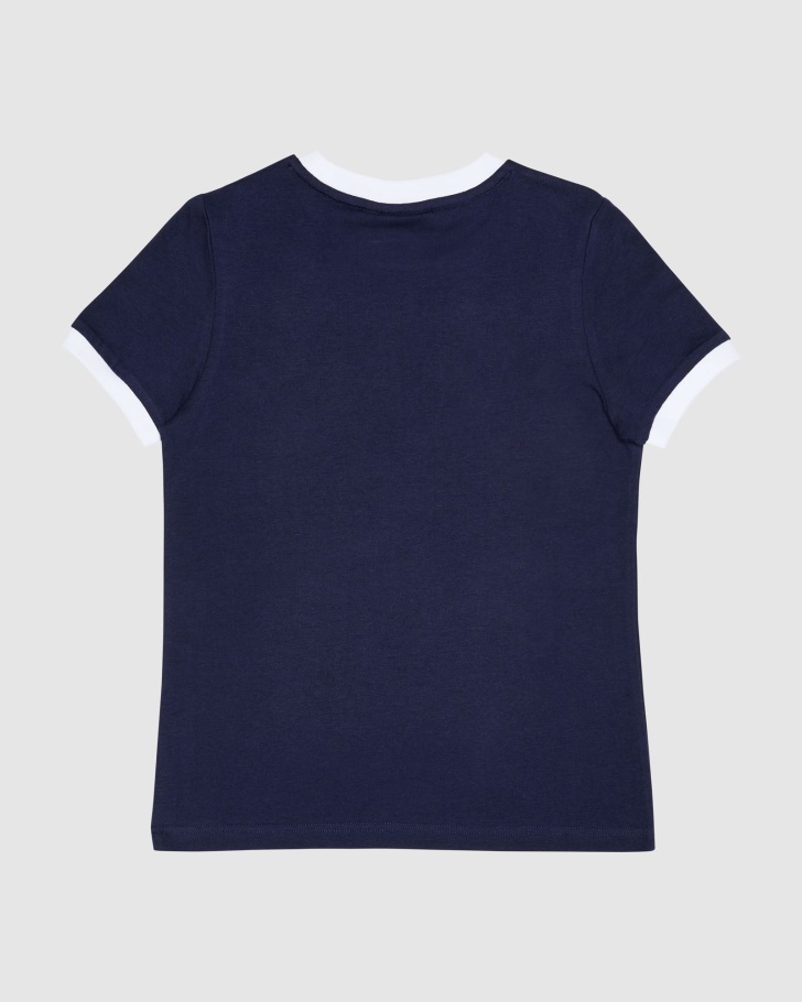 Camiseta Ringer Clássica Feminina Fila New Navy