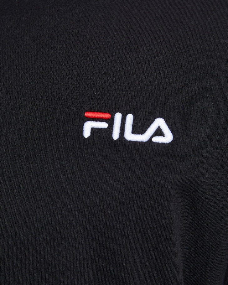 Camiseta Ringer Clássica Masculina Fila Preta