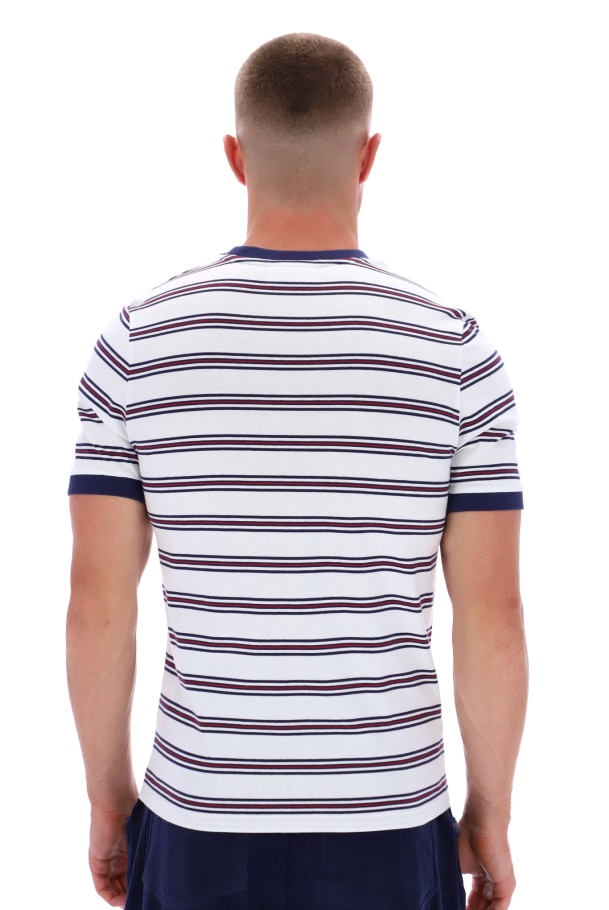 Camiseta Ringer Fila Santiago Com Listra Heritage