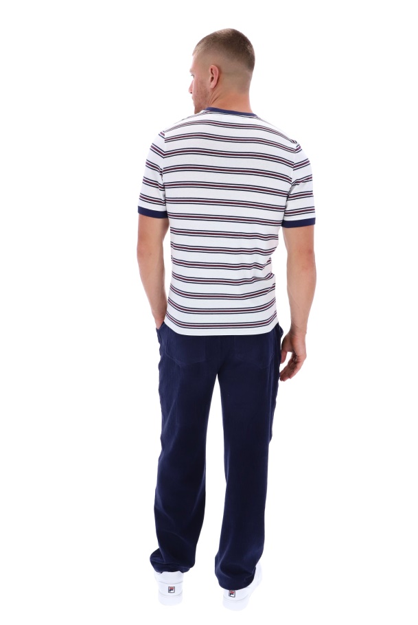 Camiseta Ringer Fila Santiago Com Listra Heritage