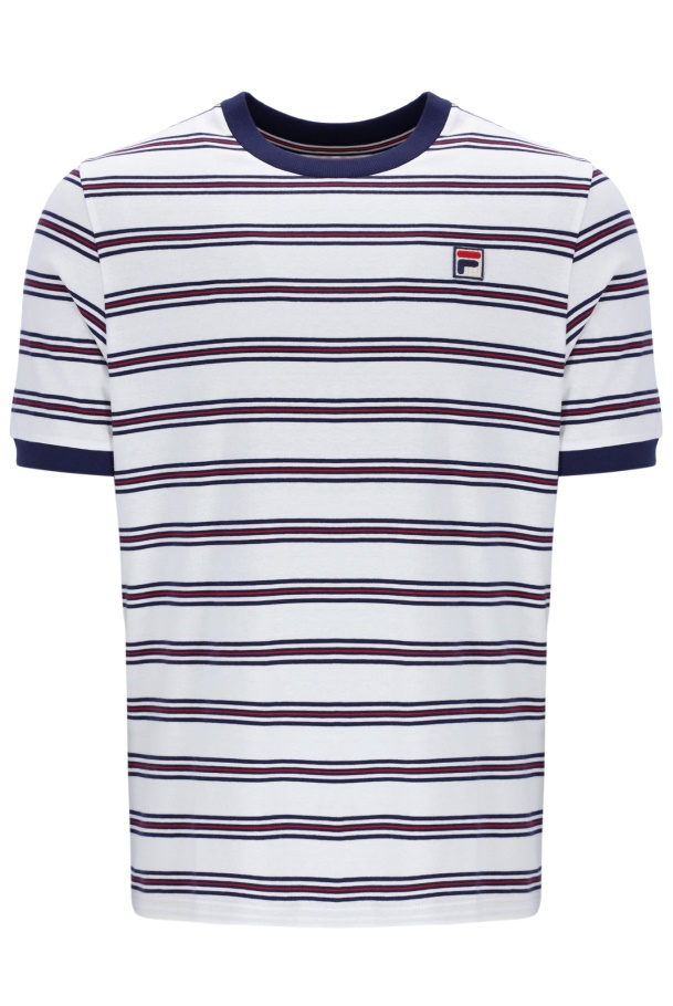 Camiseta Ringer Fila Santiago Com Listra Heritage