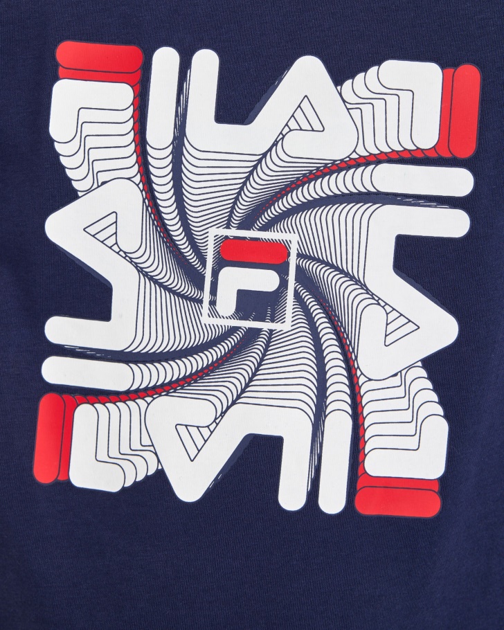 Camiseta Ryan Para Menino New Navy Fila