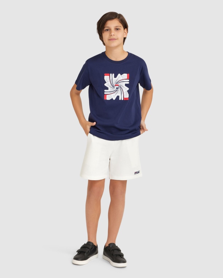 Camiseta Ryan Para Menino New Navy Fila