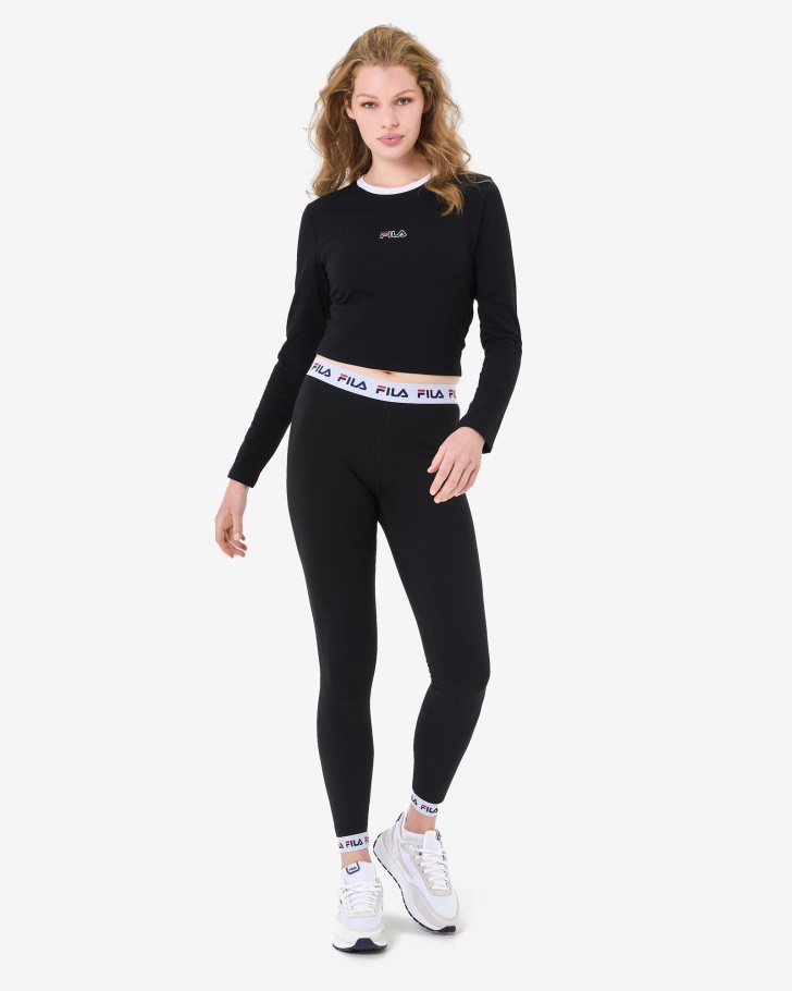 Camiseta Sage Ls Fila Preta