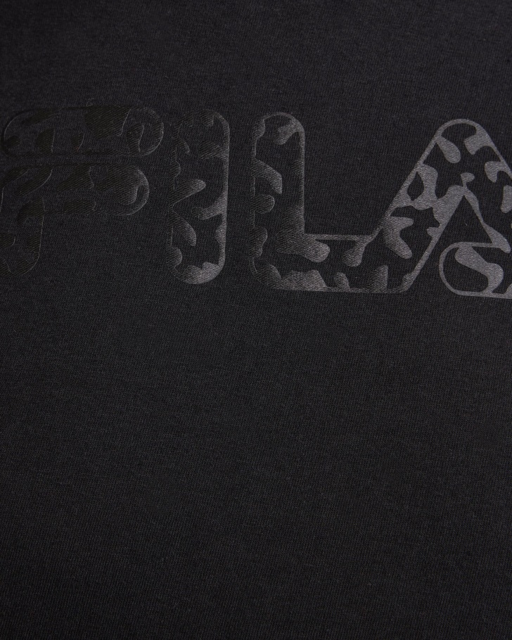 Camiseta Tano Feminina Preta Fila