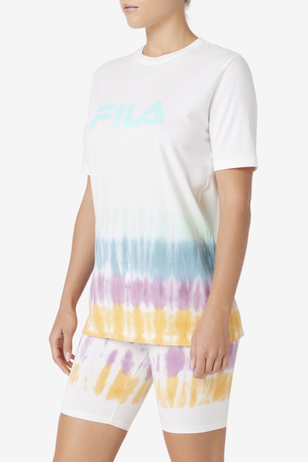 Camiseta Tie Dye Fila White Tie Dye