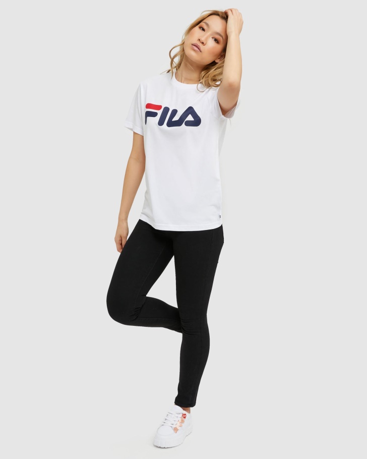 Camiseta Unissex Clássica Branca Fila