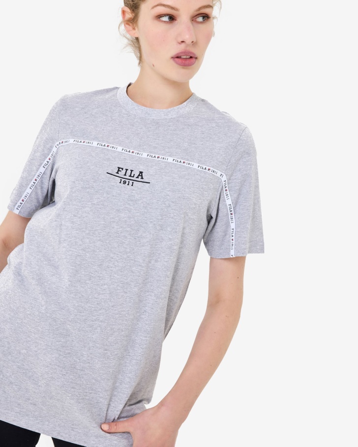 Camiseta Urbana Unissex Cinza Marle Fila