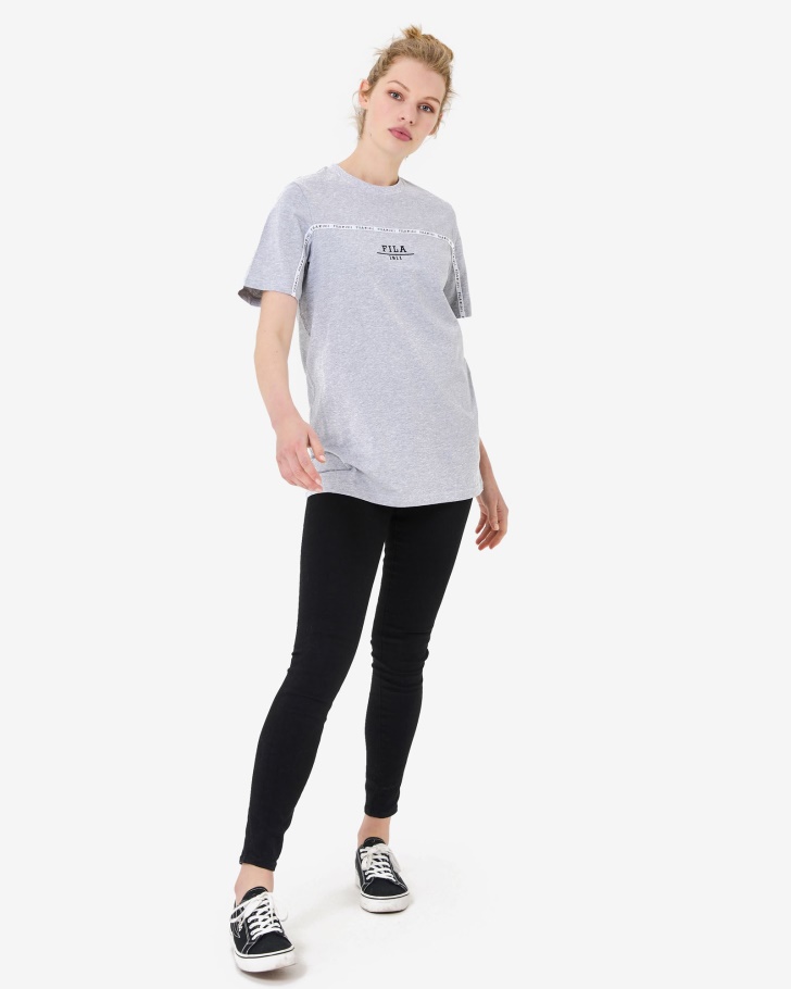 Camiseta Urbana Unissex Cinza Marle Fila