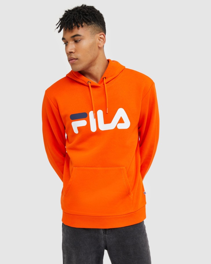 Capuz Clássico Unissex Fila Vermelho Laranja