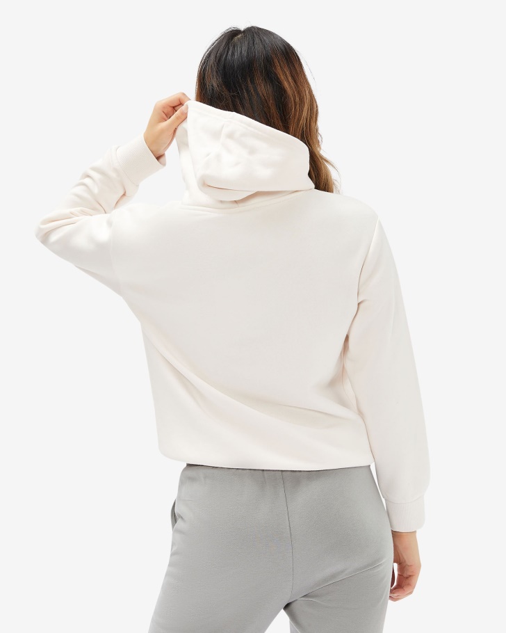 Capuz Distintivo Feminino Creme De Coco Fila