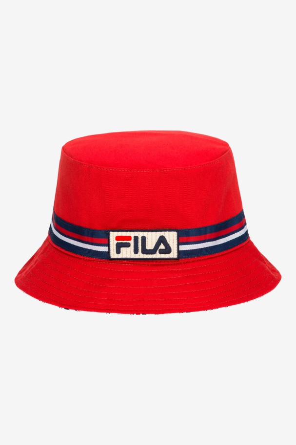 Chapéu Bucket Reversível Fila Vermelho