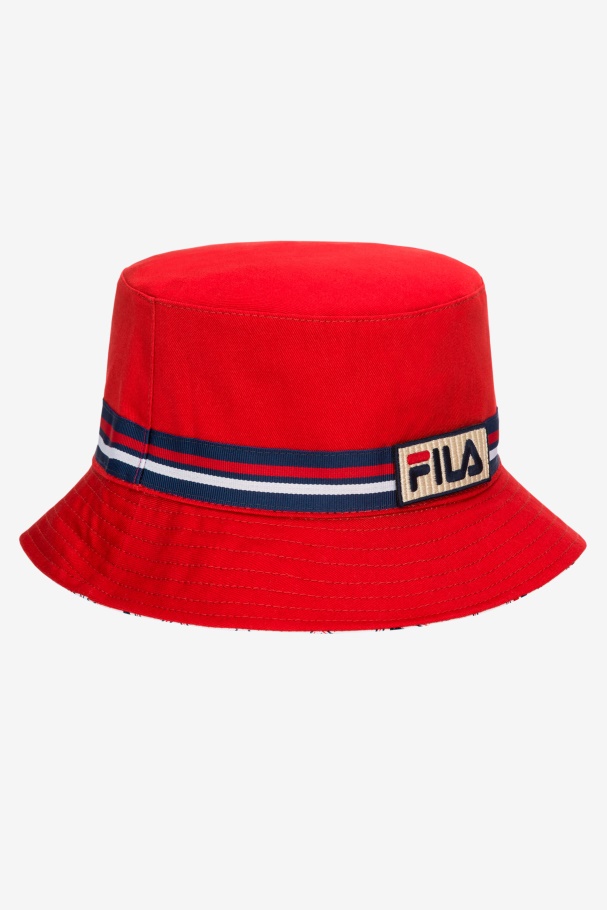 Chapéu Bucket Reversível Fila Vermelho