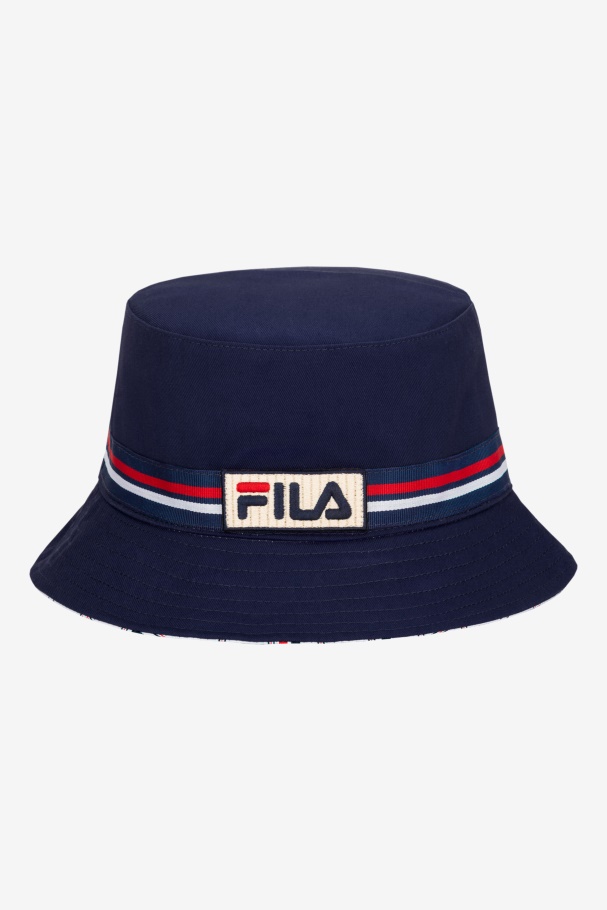 Chapéu De Balde Reversível Peacoat Fila