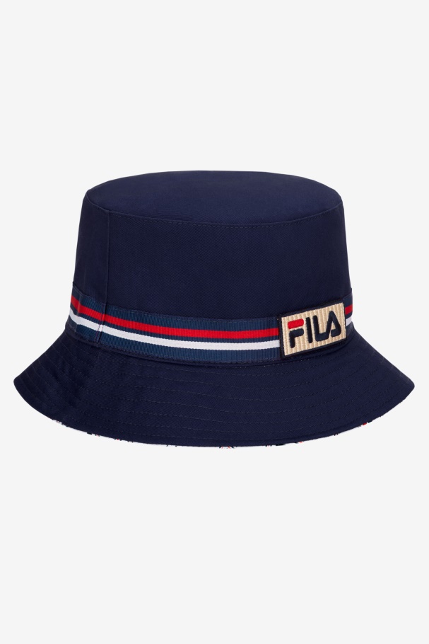 Chapéu De Balde Reversível Peacoat Fila