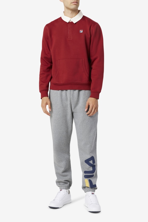 Chapéu De Rúgbi De Lã Edison Ruibarbo/branco