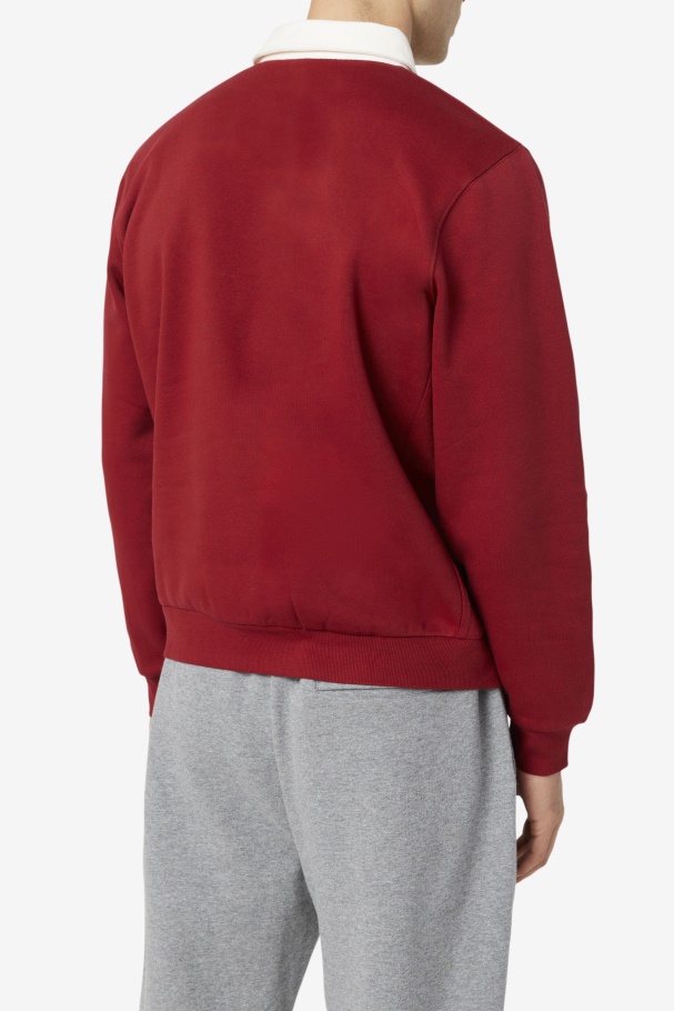 Chapéu De Rúgbi De Lã Edison Ruibarbo/branco