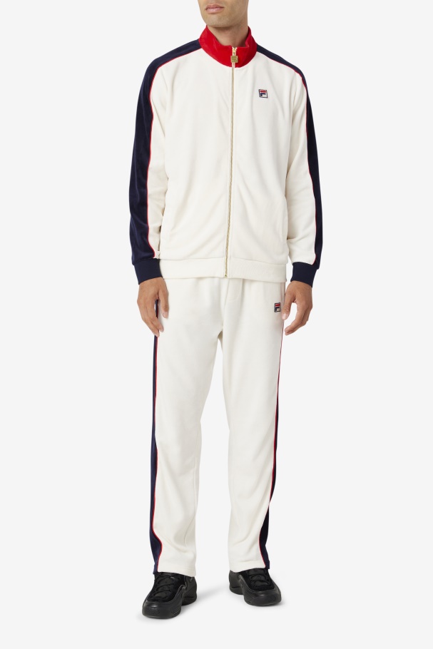 Cima Velour Pant Fila Gardenia/red/peacoat