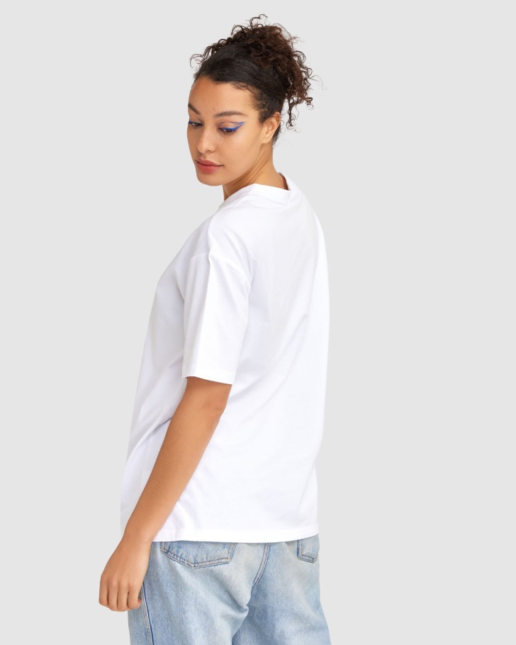 Cinzia Branca Fila Camiseta Feminina