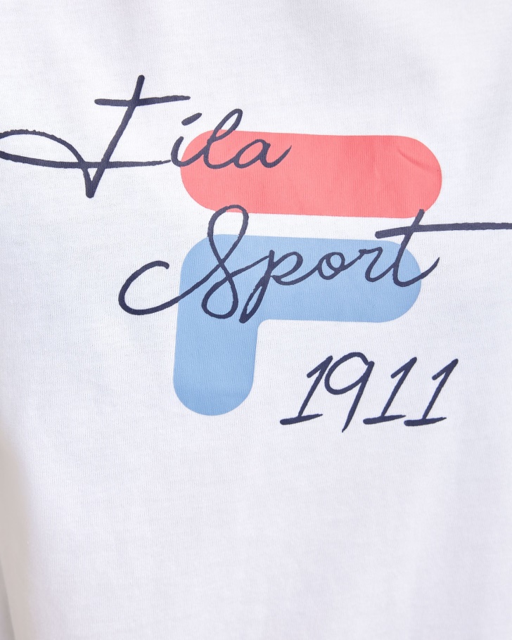 Cinzia Branca Fila Camiseta Feminina