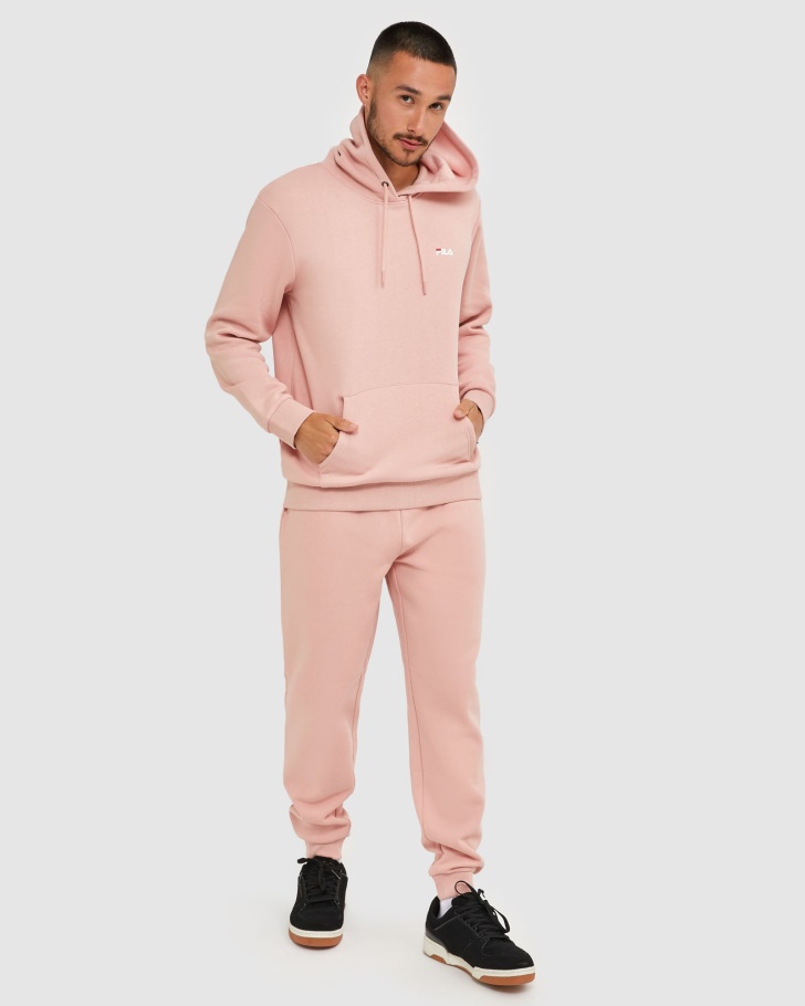 Clássico Capuz Unissex 2 Fila Rosa Suave