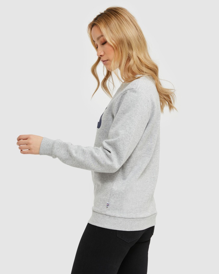 Clássico Unissex Tripulação Marle Fila De Prata