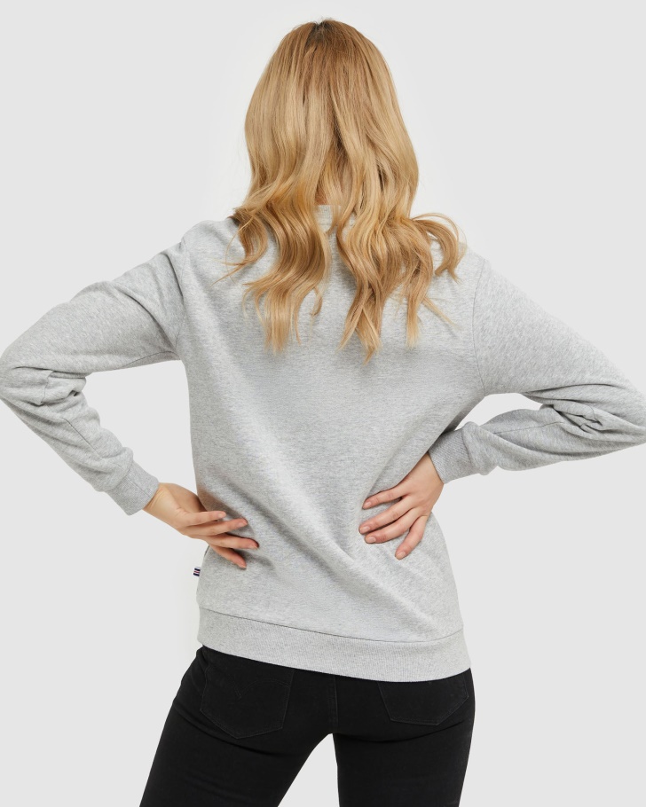 Clássico Unissex Tripulação Marle Fila De Prata