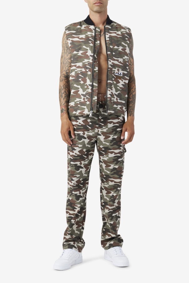 Colete Fila Camo Print/preto 2pac