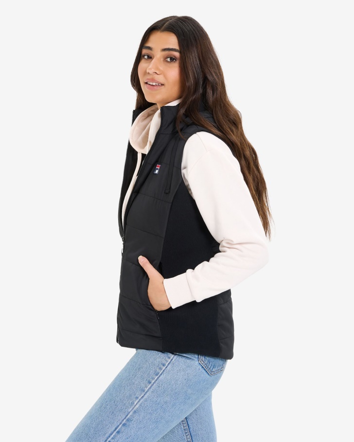 Colete Iranga Puff Feminino Fila Black