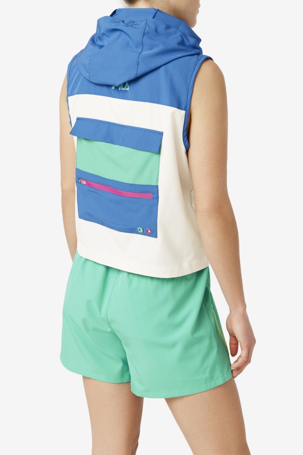 Colete Mochila Jocelyn Brilhante Cobalto Fila