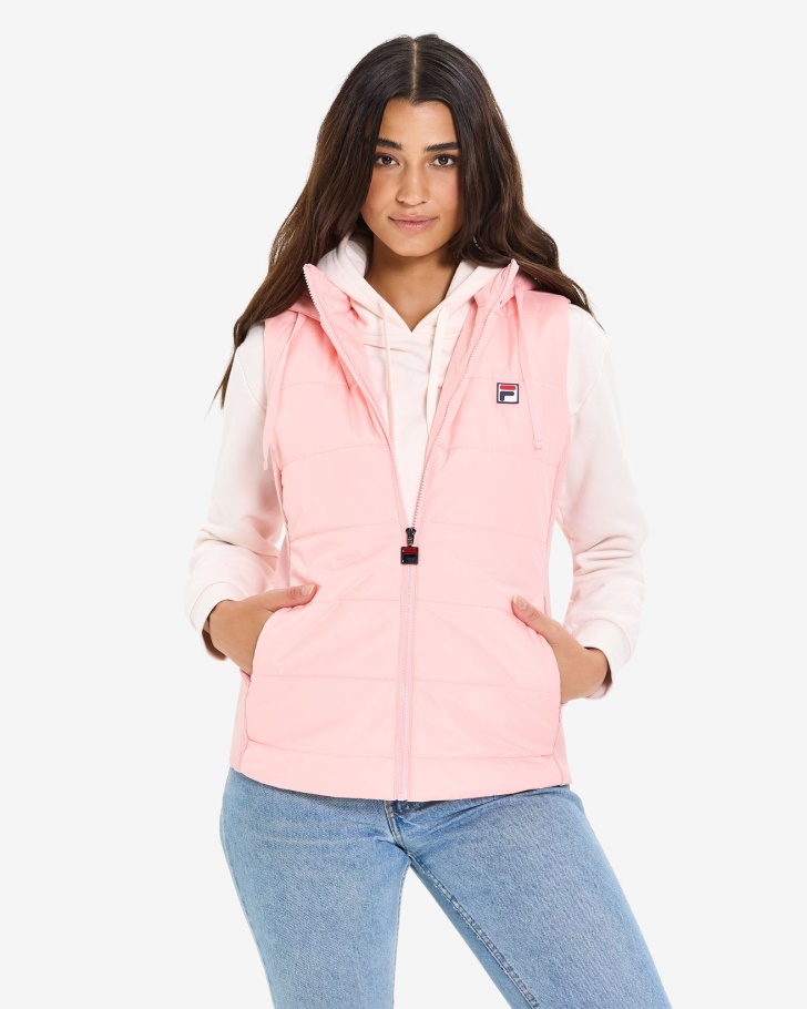 Colete Puff Iranga Feminino Fila Rosa Claro