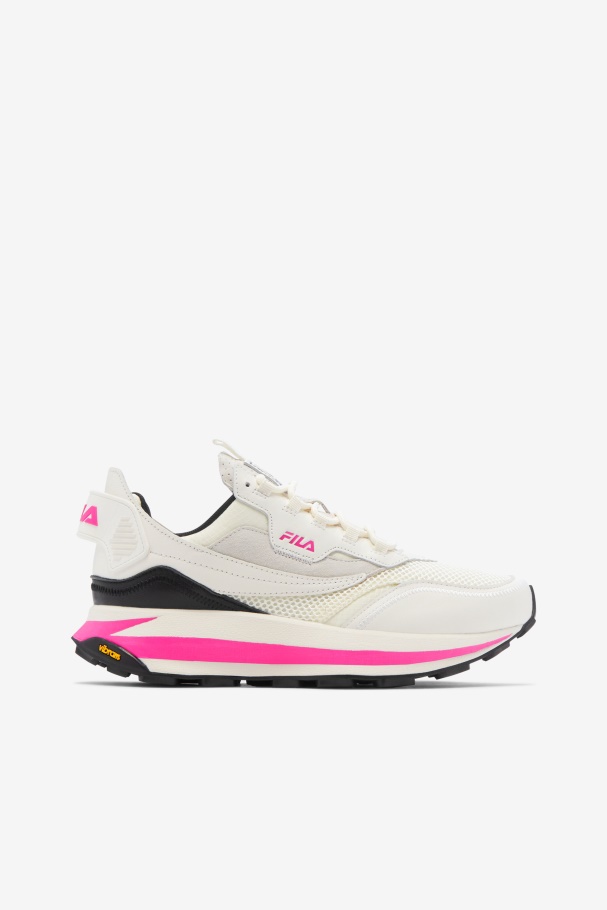 Corredor R1 Feminino X Barneys Fila Branco/rosa Glo/preto