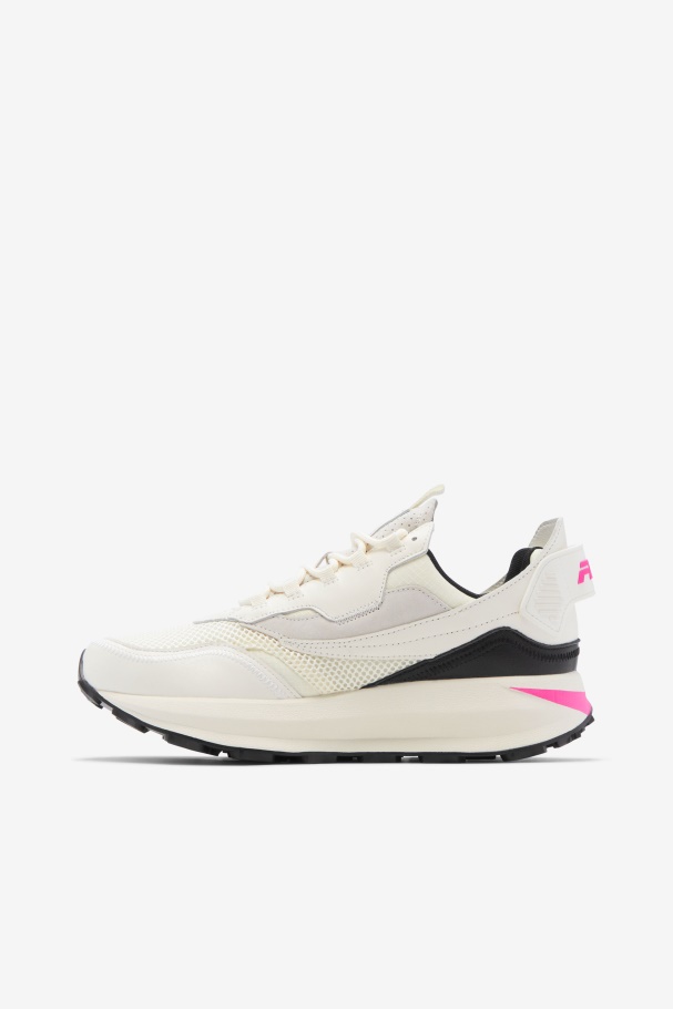 Corredor R1 Feminino X Barneys Fila Branco/rosa Glo/preto