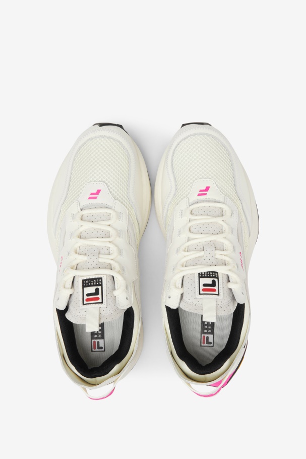 Corredor R1 Feminino X Barneys Fila Branco/rosa Glo/preto