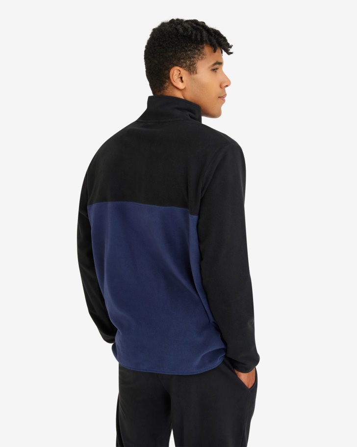 David Qtr Masculino Zip Novo Azul Marinho