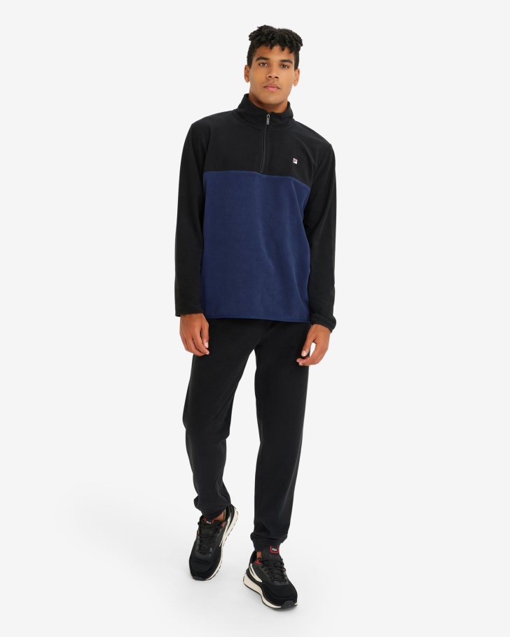 David Qtr Masculino Zip Novo Azul Marinho