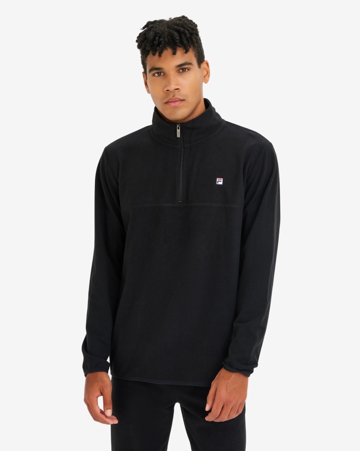 David Qtr Zip Fila Preto Masculino