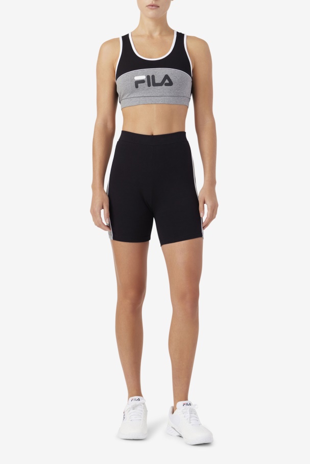 Davina Bike Short Fila Preto/urze/branco