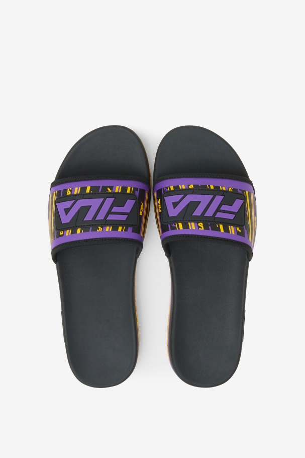 Deslizamento Lunar Masculino Preto/dourado/roxo Fila