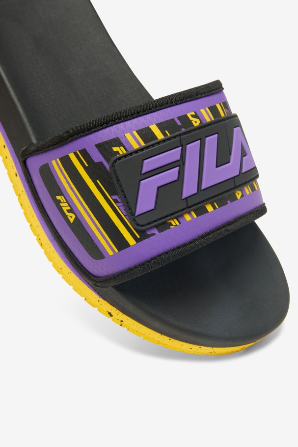 Deslizamento Lunar Masculino Preto/dourado/roxo Fila