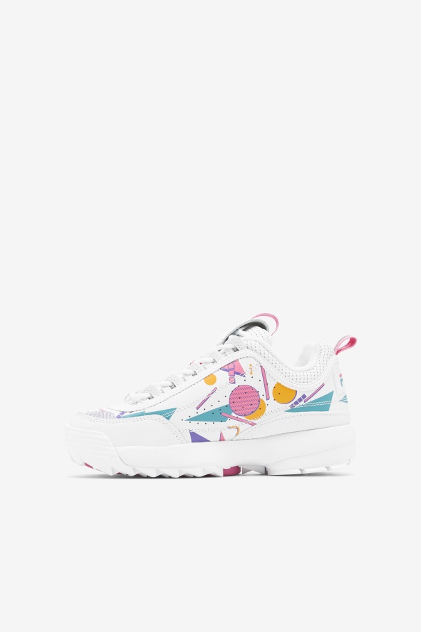 Disruptor 2 Infantil Premium Fila Branco/chiclete/azul