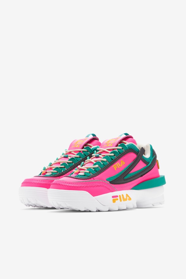 Disruptor Feminino 2 Exp Fila Pink Glow/gold/gardênia